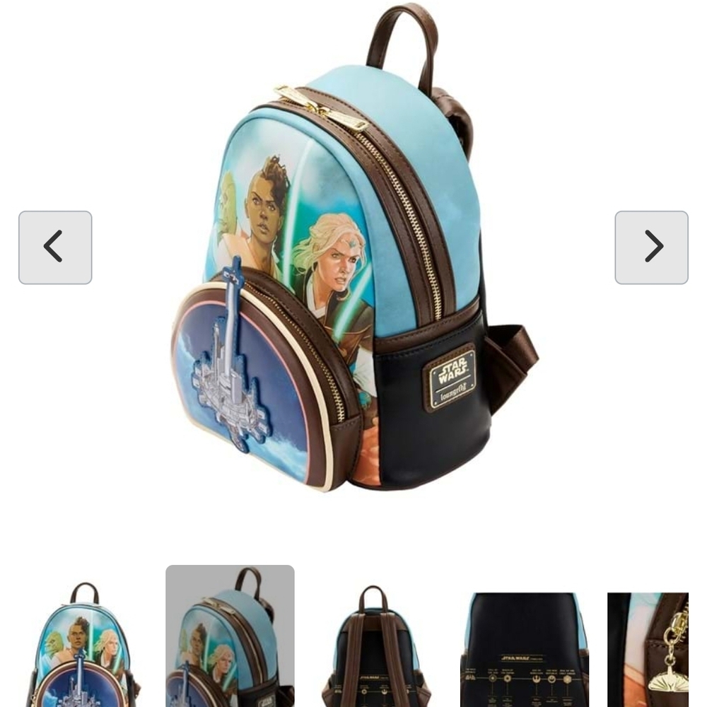 Loungefly Star Wars The High Republic Comic Book Cover Mini Backpack and WALLET - Picture 3 of 7